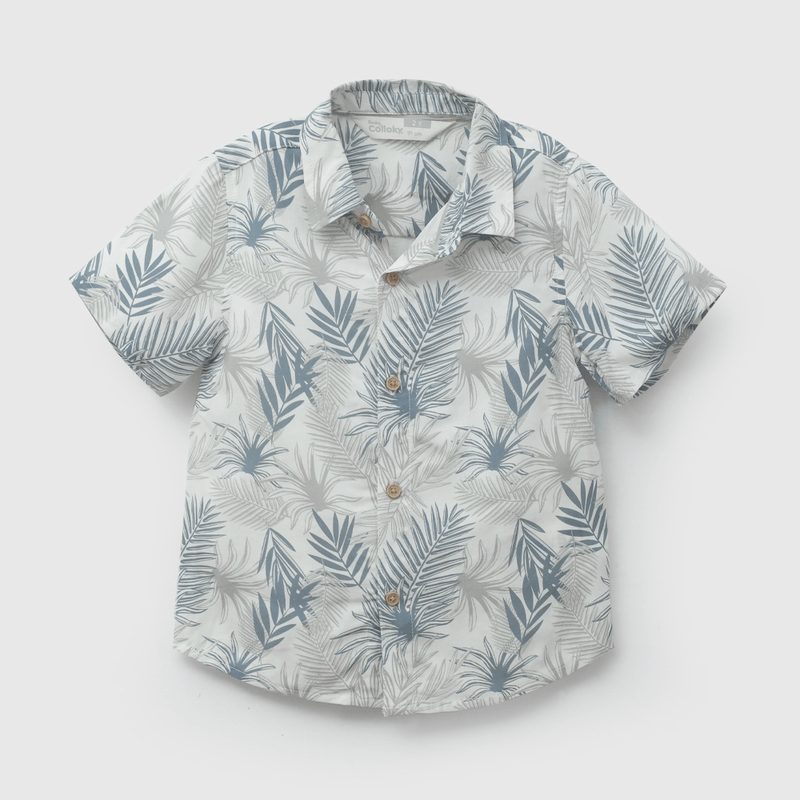 Camisa Viscosa Tropical De Niño Infantil talla 3/6 M a 24m/36 M