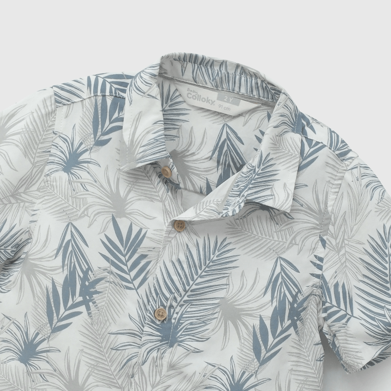 Camisa Viscosa Tropical De Niño Infantil talla 3/6 M a 24m/36 M