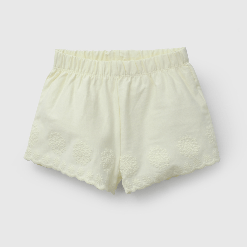 Conjunto Amarillo Short Y Polera de Niña Infantil talla 3/6 M a 24m/36 M