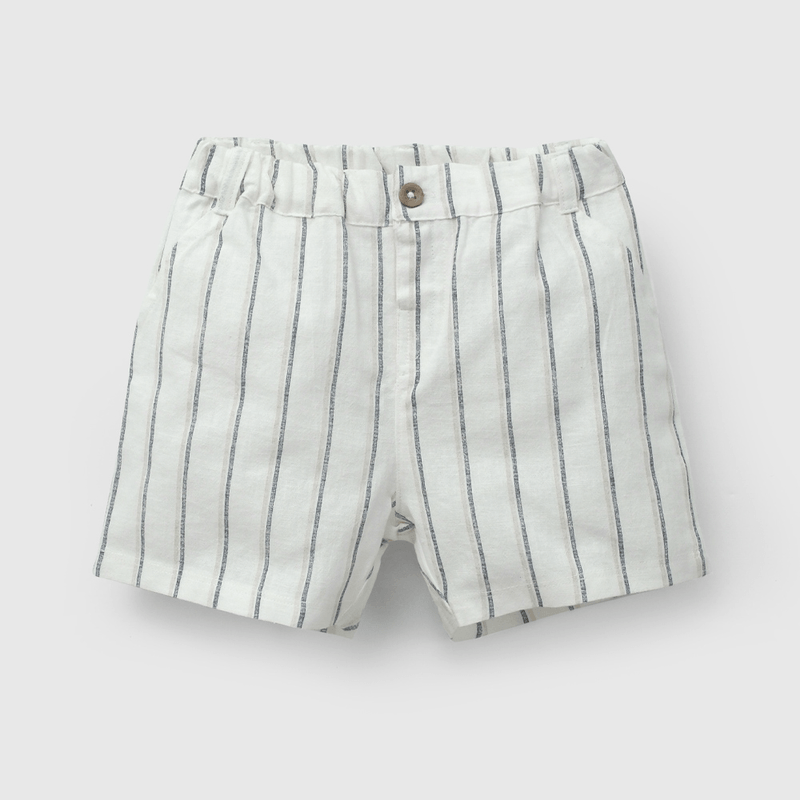 Conjunto Beige Camisa Y Short De Niño Infantil talla 3/6 M a 24m/36 M