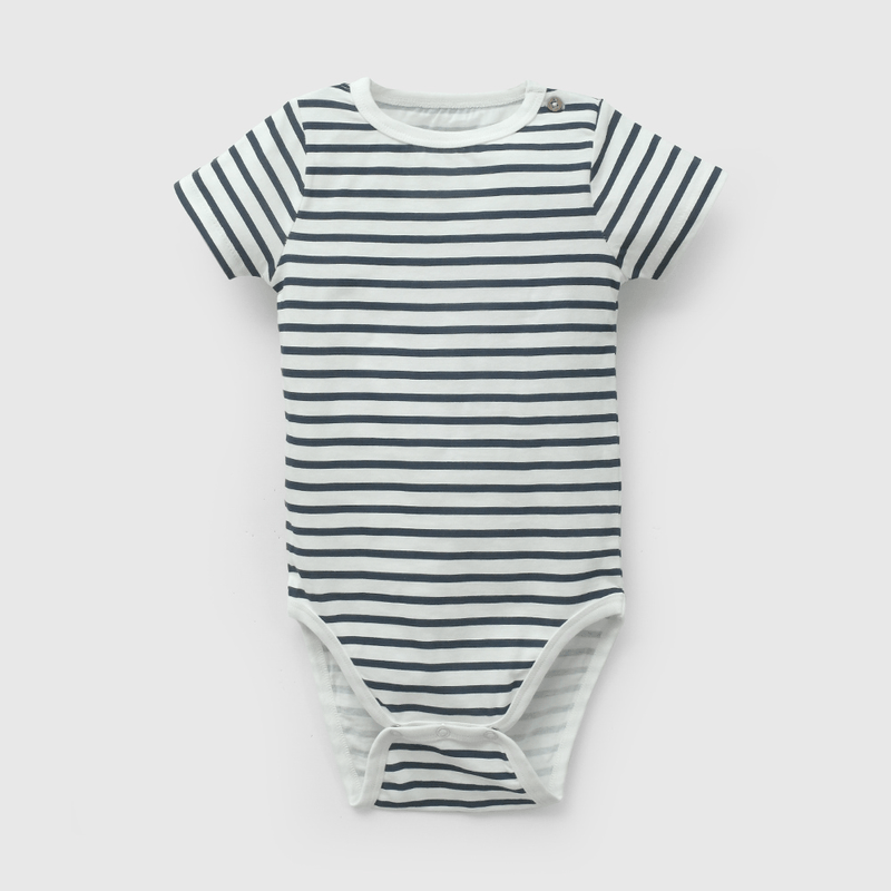 Conjunto Jardinera Y Body Azul De Niño Infantil talla 3/6 M a 24m/36 M