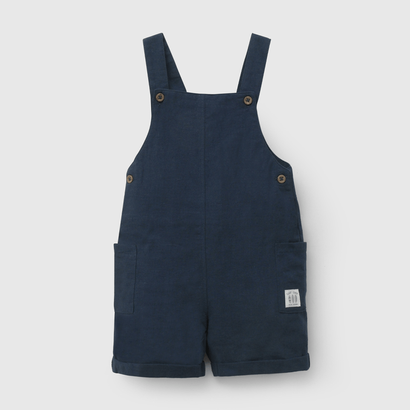 Conjunto Jardinera Y Body Azul De Niño Infantil talla 3/6 M a 24m/36 M