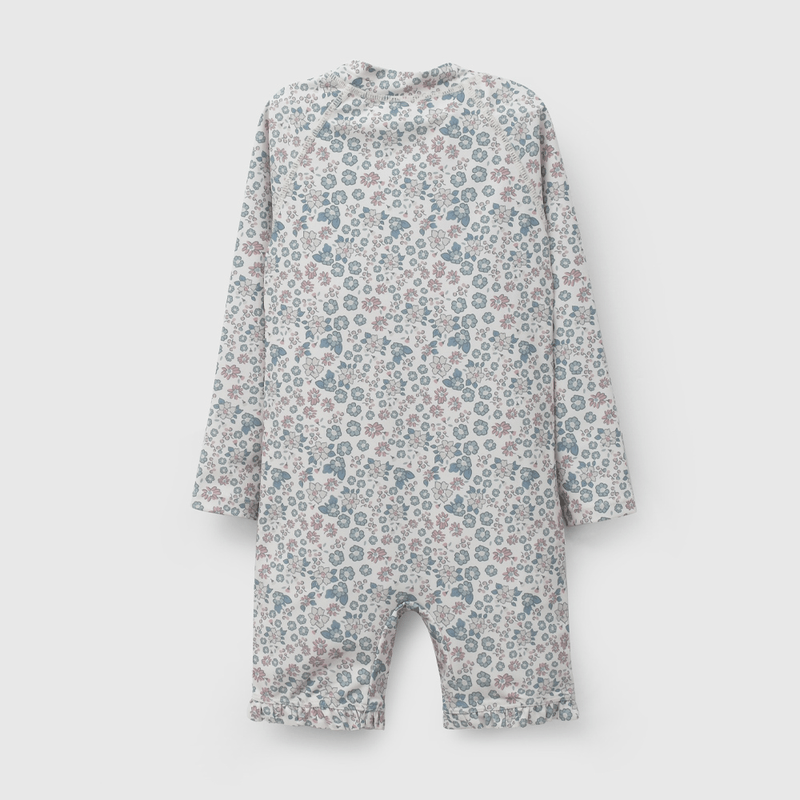 Enterito Playa UV Con Flores de Niña talla 3/6 M a 24m/36 M