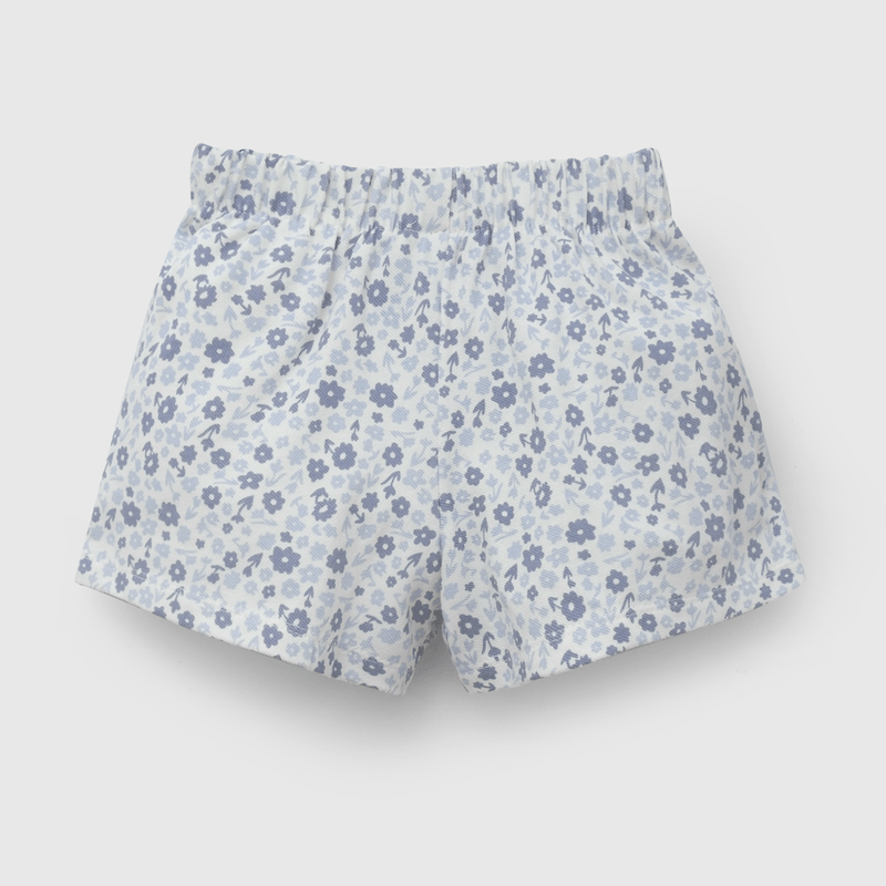 Falda Short Colloky con Flores de Niña talla 3/6 M a 24m/36 M