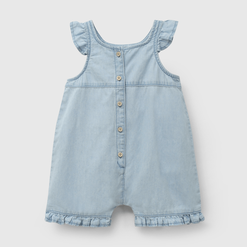 Jardinera Jeans Celeste de Niña Infantil talla 3/6 M a 24m/36 M