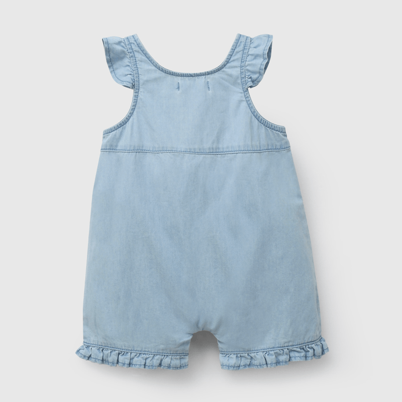 Jardinera Jeans Celeste de Niña Infantil talla 3/6 M a 24m/36 M