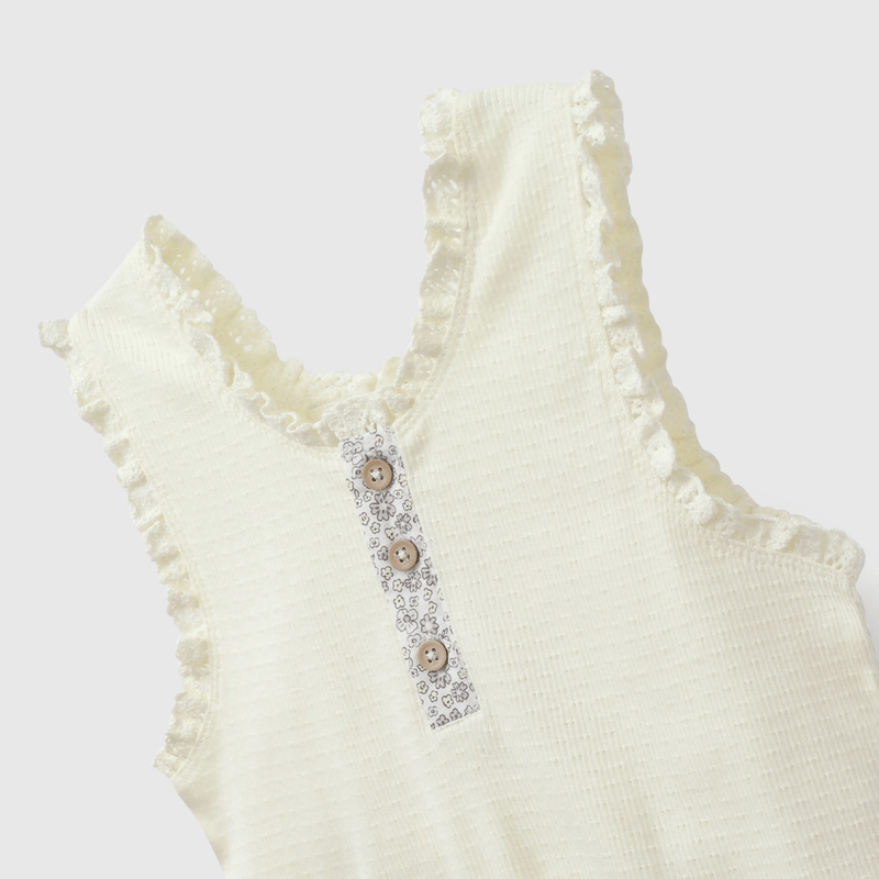 Polera Amarilla Rib de Niña talla 3 a 12 añoss