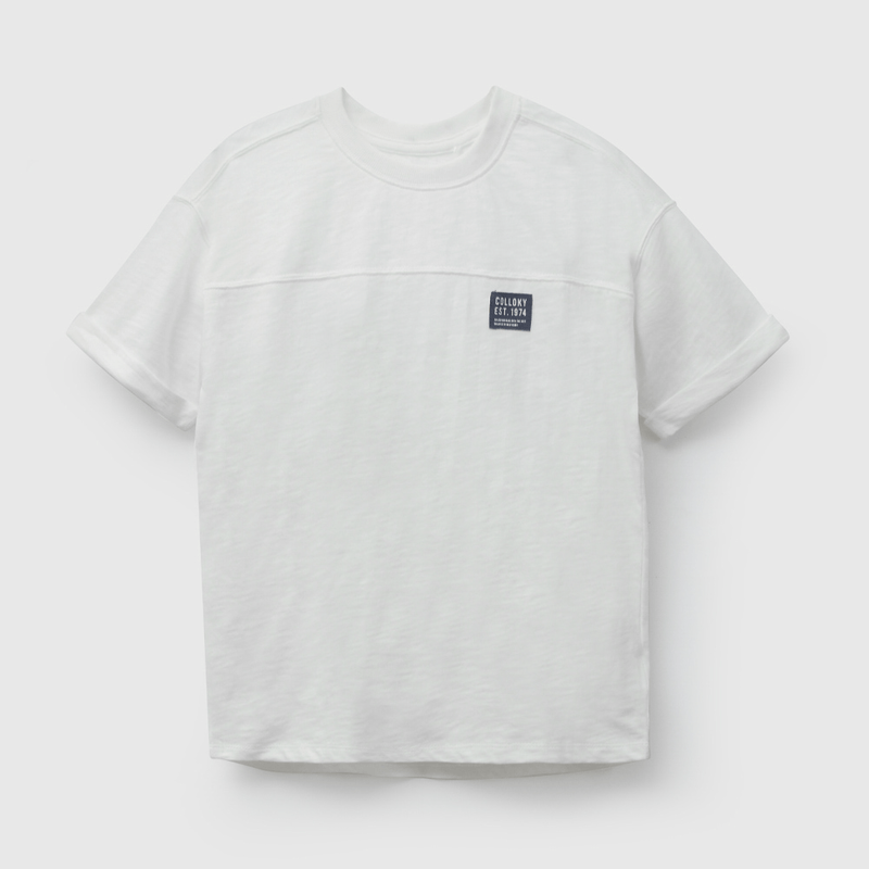 Polera Blanca Estampada Colloky De Niño talla 3 a 12 añoss
