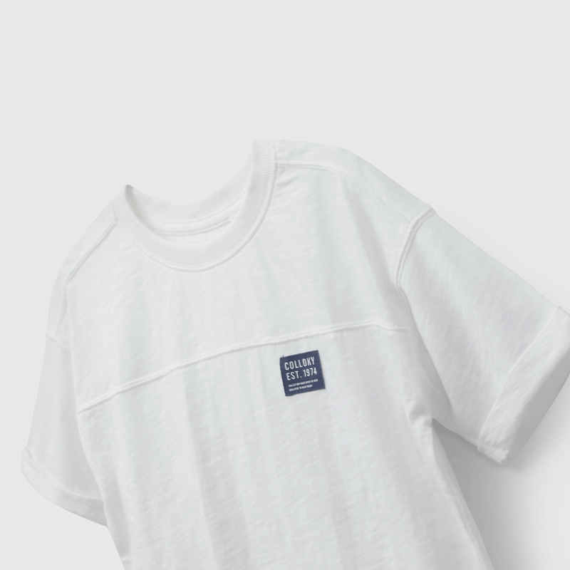 Polera Blanca Estampada Colloky De Niño talla 3 a 12 añoss