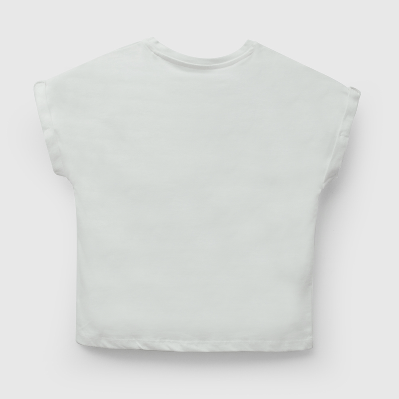 Polera Blanca Lilo Stitch de Niña talla 3 a 12 añoss