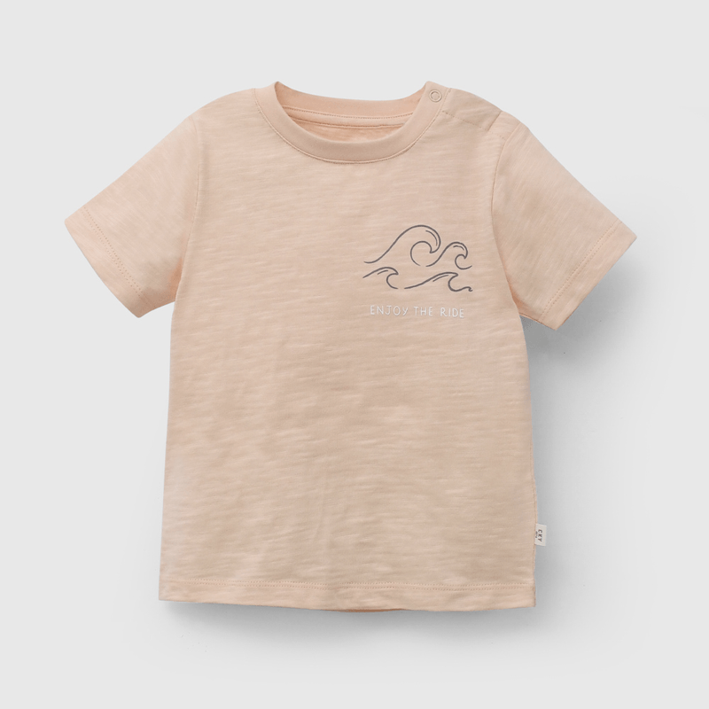 Polera Naranja Enjoy The Ride De Niño Infantil talla 3/6 M a 24m/36 M