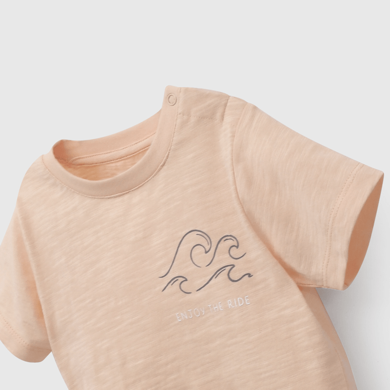 Polera Naranja Enjoy The Ride De Niño Infantil talla 3/6 M a 24m/36 M