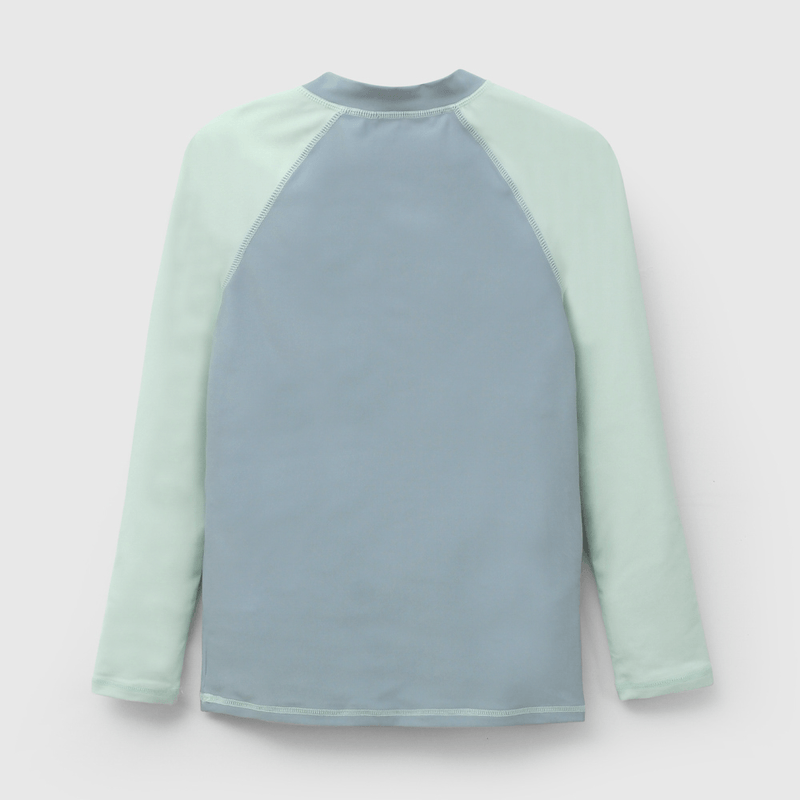 Polera Playa UV Celeste de Niño talla 3 a 12 añoss