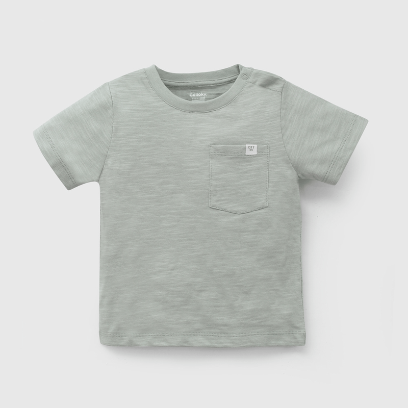 Polera Verde Básica De Niño Infantil talla 3/6 M a 24m/36 M