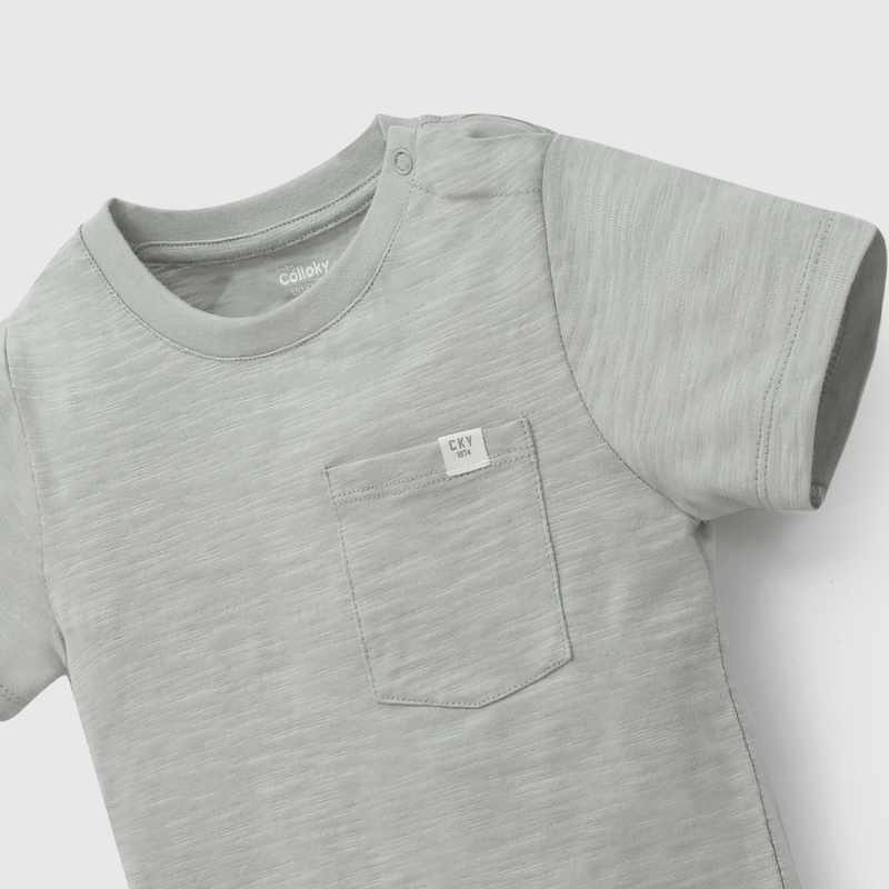 Polera Verde Básica De Niño Infantil talla 3/6 M a 24m/36 M