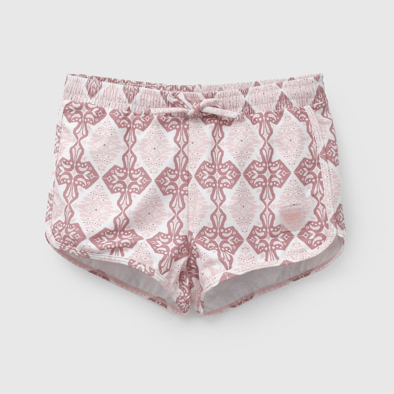 Short Playa UV Estampado de Niña talla 3 a 12 añoss