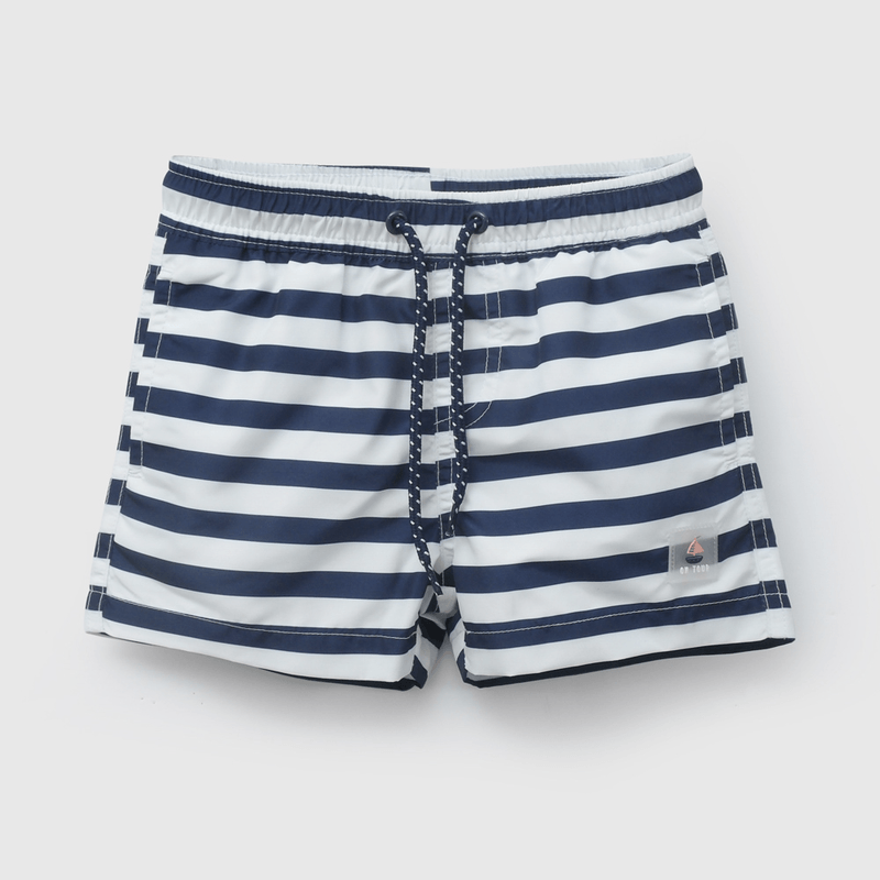 Traje De Baños UV Azul Rayado De Niño Infantil talla 3/6 M a 24m/36 M