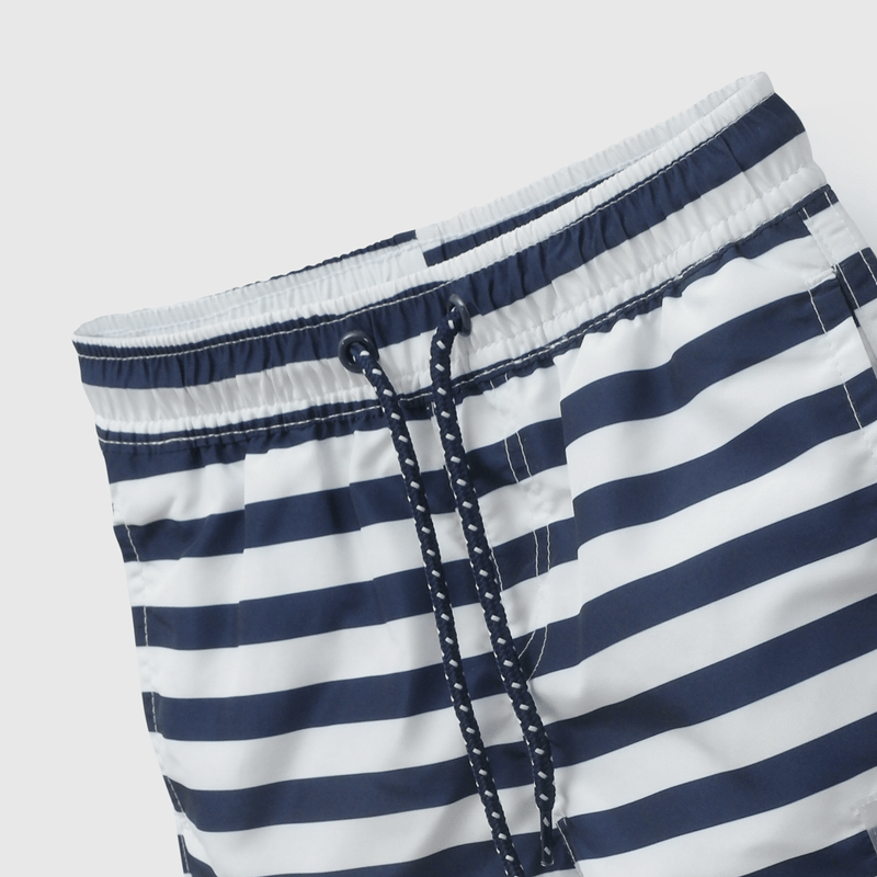 Traje De Baños UV Azul Rayado De Niño Infantil talla 3/6 M a 24m/36 M