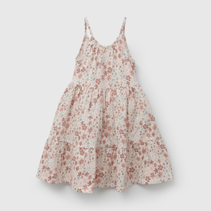 Vestido Multicolor Flores de Niña talla 3 a 12 añoss
