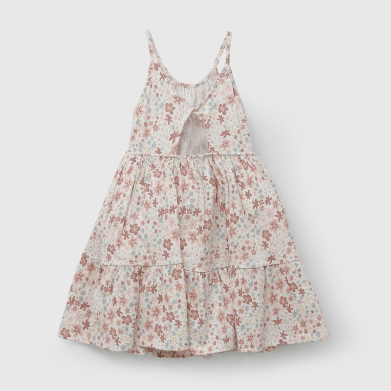 Vestido Multicolor Flores de Niña talla 3 a 12 añoss