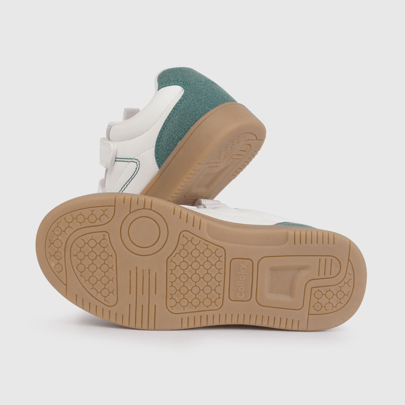 Zapatilla con Luces para Niño Blancas Talla 28 al 38 con Velcro