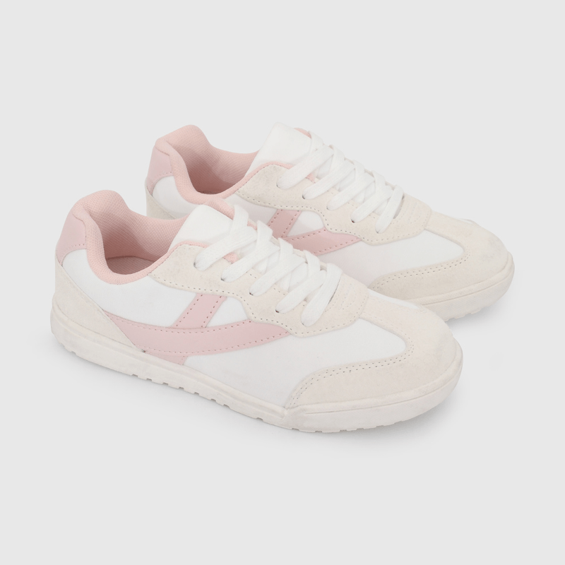 Zapatilla Urbana Beige y Rosado de Niña talla 34 a 38