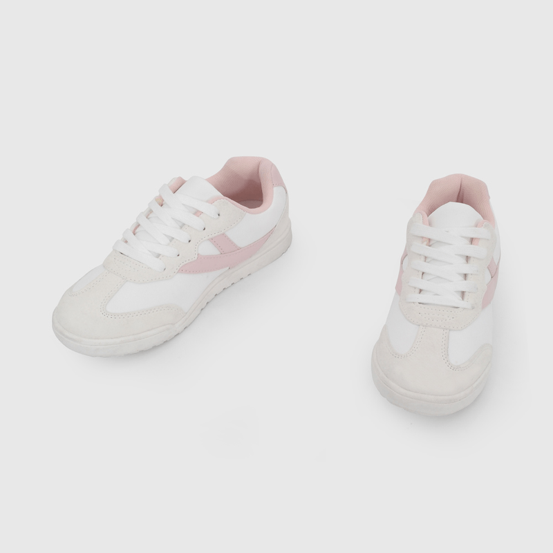 Zapatilla Urbana Beige y Rosado de Niña talla 34 a 38