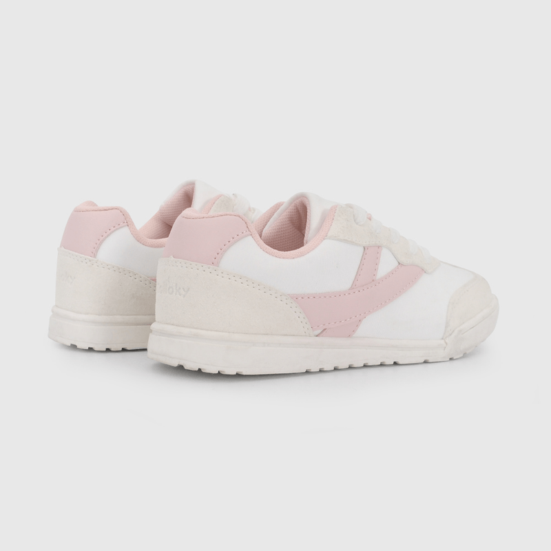 Zapatilla Urbana Beige y Rosado de Niña talla 34 a 38