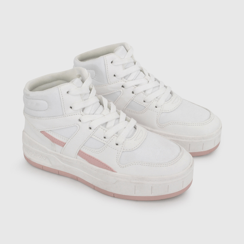 Zapatilla Urbana de Caña Alta Blanca de Niño talla 34 a 38