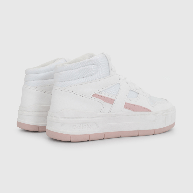 Zapatilla Urbana de Caña Alta Blanca de Niño talla 34 a 38