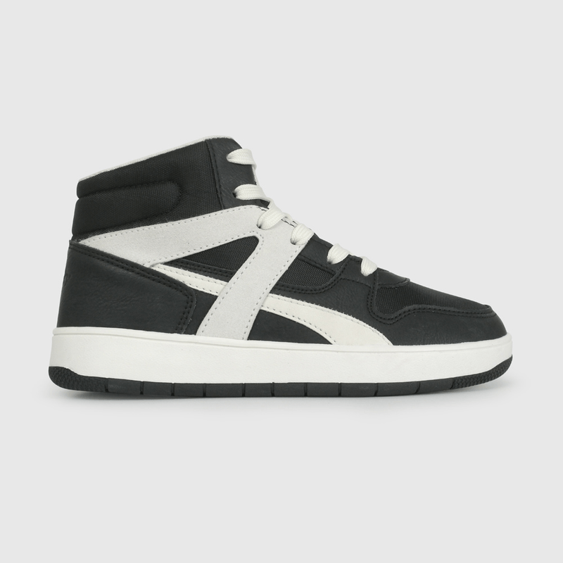 Zapatilla Urbana de Caña Alta Negra de Niño talla 34 a 38
