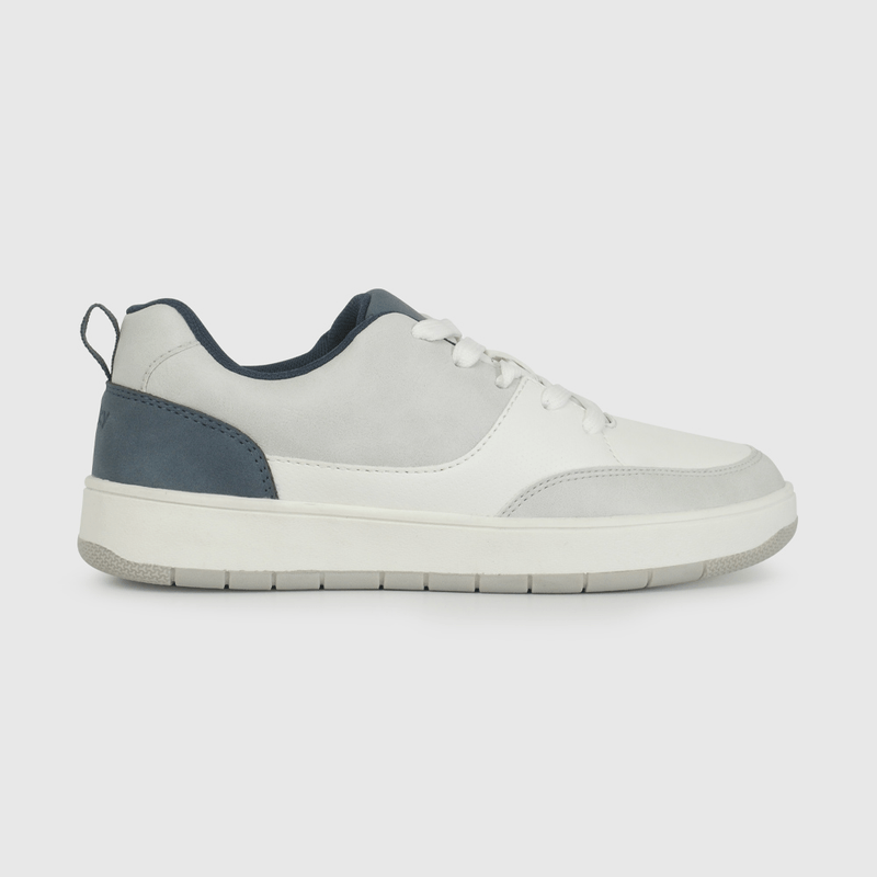 Zapatilla Urbana Skate Blanca y Gris de Niño talla 34 a 38