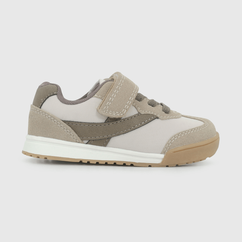 Zapatilla Urbana Beige y Café de Caminante talla 21 a 27
