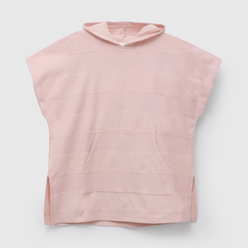 Toalla Con Capucha Rosado de Niña talla 2 a 4 añoss
