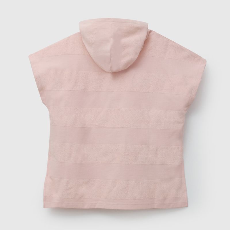 Toalla Con Capucha Rosado de Niña talla 2 a 4 añoss