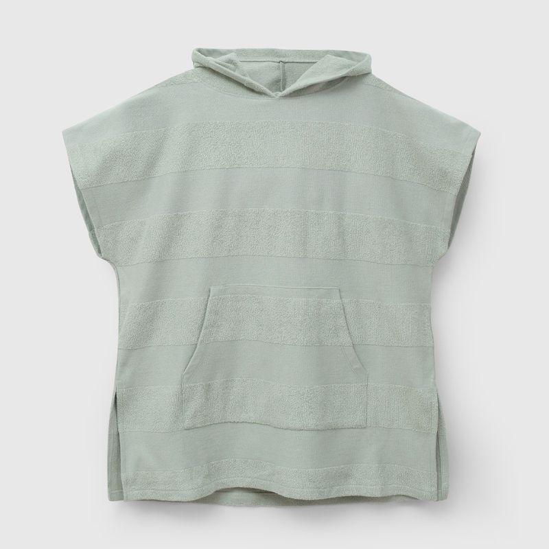 Toalla Con Capucha Verde de Niña talla 2 a 4 añoss