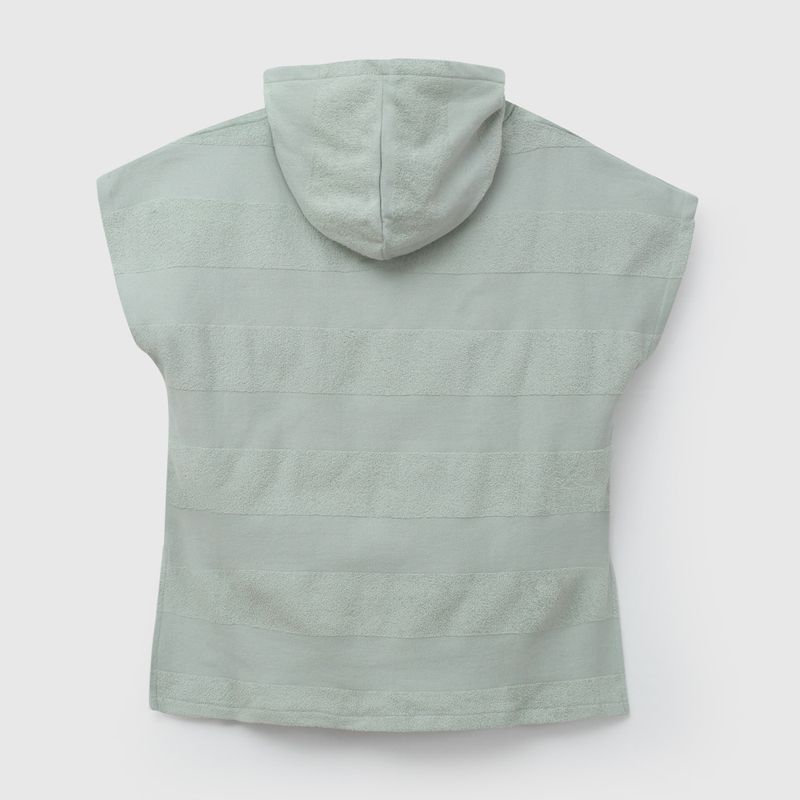 Toalla Con Capucha Verde de Niña talla 2 a 4 añoss