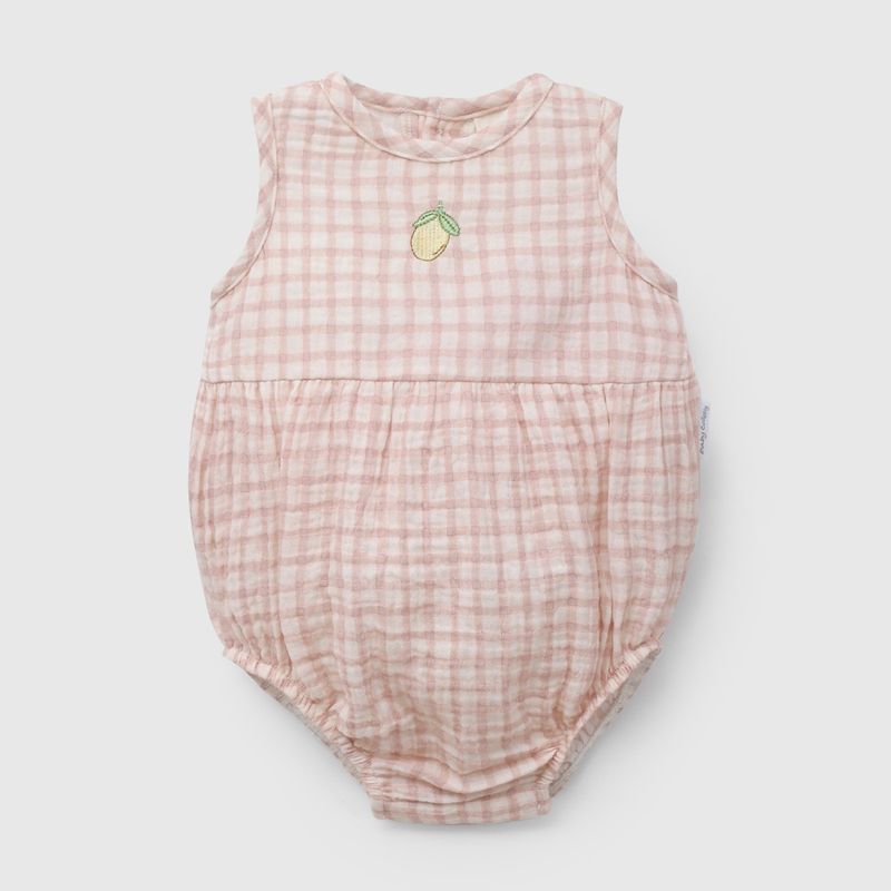 Body Fucsia Vichy de Bebé de New born talla 0/3 M a 09/12M