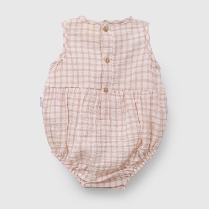 Body Fucsia Vichy de Bebé de New born talla 0/3 M a 09/12M