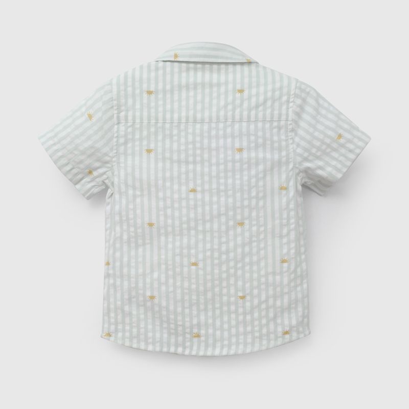 Camisa Verde Rayada Soles  De Niño Infantil talla 3/6 M a 24m/36 M