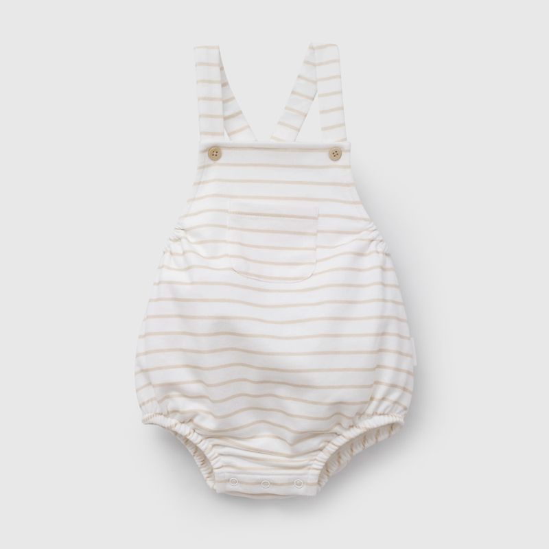 Conjunto Blanco Rayado Unisex de Bebé de New born talla RN a 6/9 M