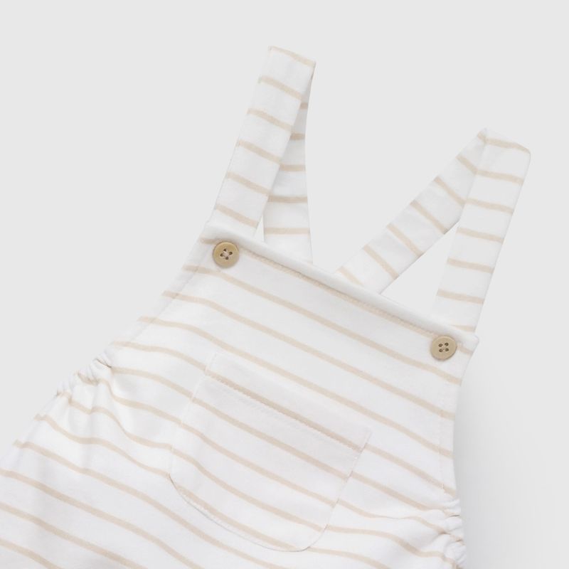 Conjunto Blanco Rayado Unisex de Bebé de New born talla RN a 6/9 M