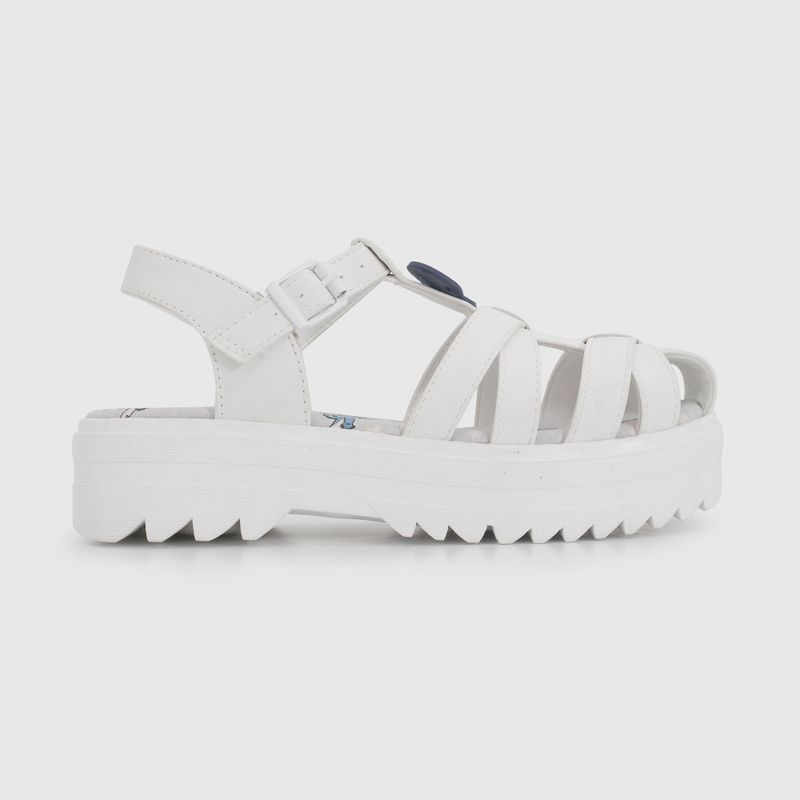 Sandalia Blanca con Plataforma de Stitch de Niño talla 28 a 38