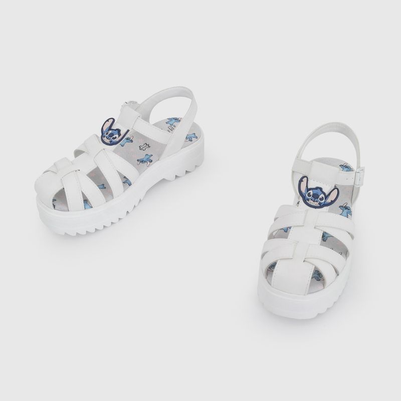 Sandalia Blanca con Plataforma de Stitch de Niño talla 28 a 38