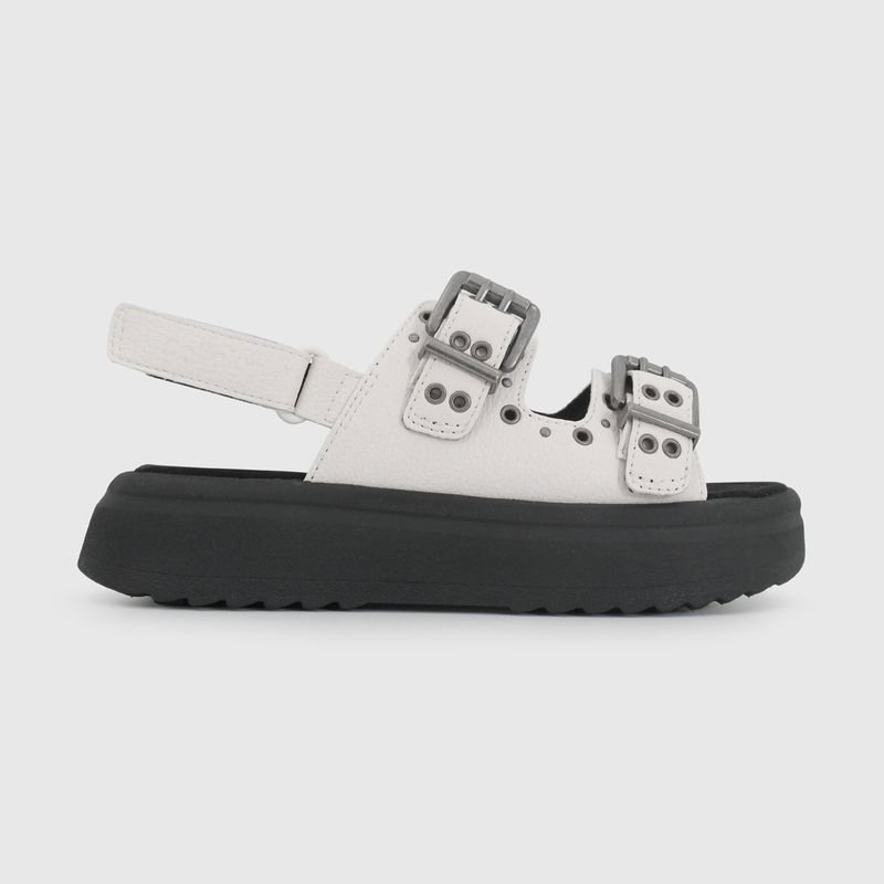 Sandalia Blanca con Plataforma y Tachas de Niño talla 28 a 38