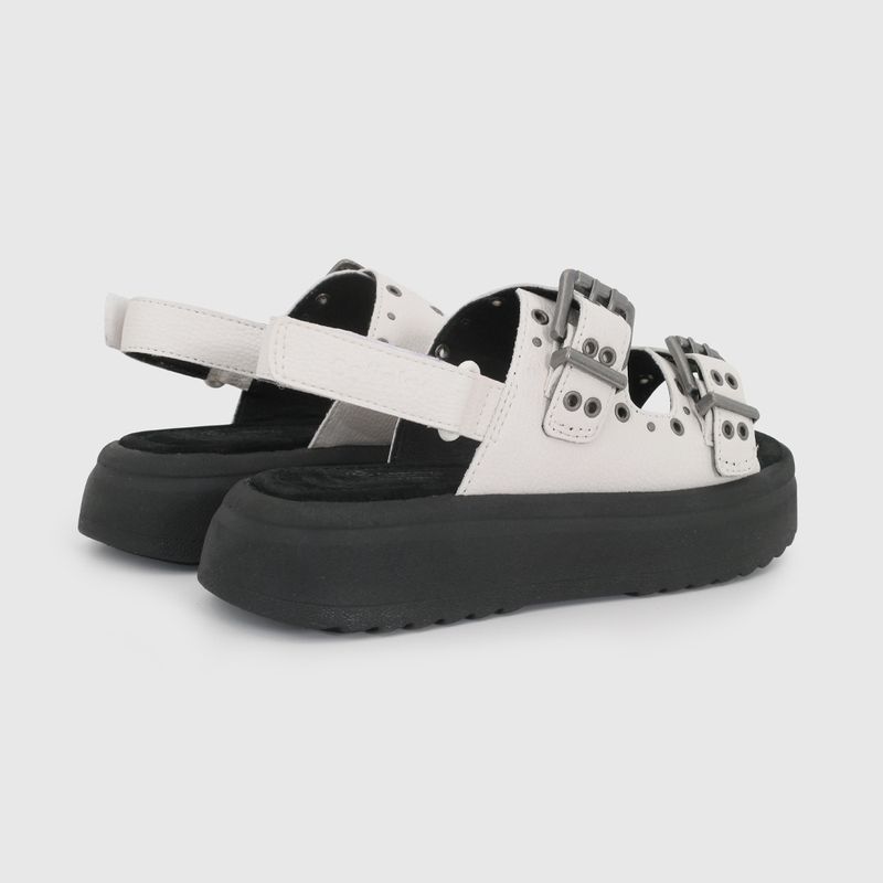 Sandalia Blanca con Plataforma y Tachas de Niño talla 28 a 38