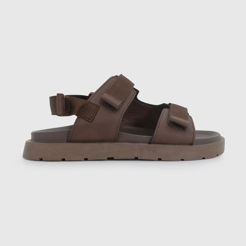 Sandalia de Vestir Café de Niño con Velcro talla 28 a 38