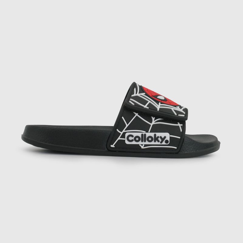 Sandalia Negra de Spiderman de Niño talla 28 a 38
