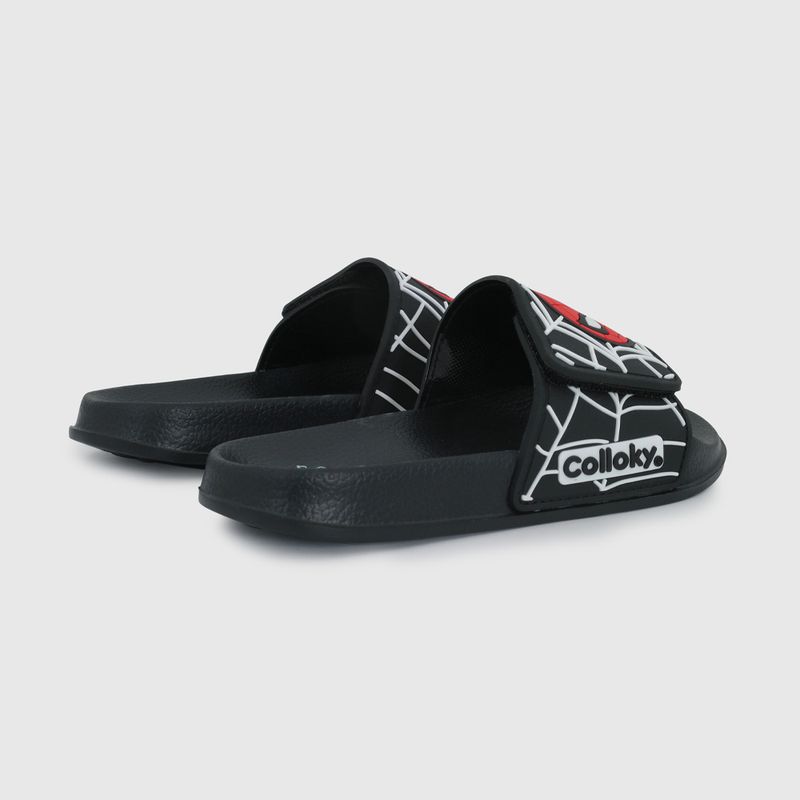 Sandalia Negra de Spiderman de Niño talla 28 a 38