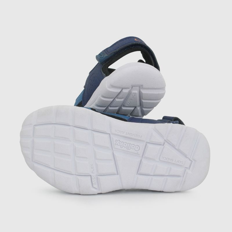 Sandalia Outdoor Azul de Caminante con Velcro talla 21 a 27